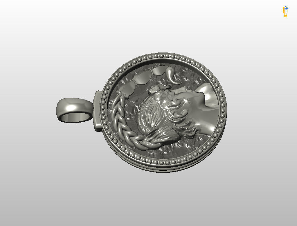 Horoscope Zodiac sign Scorpio pendant 3D print model_16