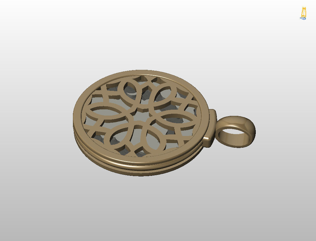 Horoscope Zodiac sign Scorpio pendant 3D print model_47