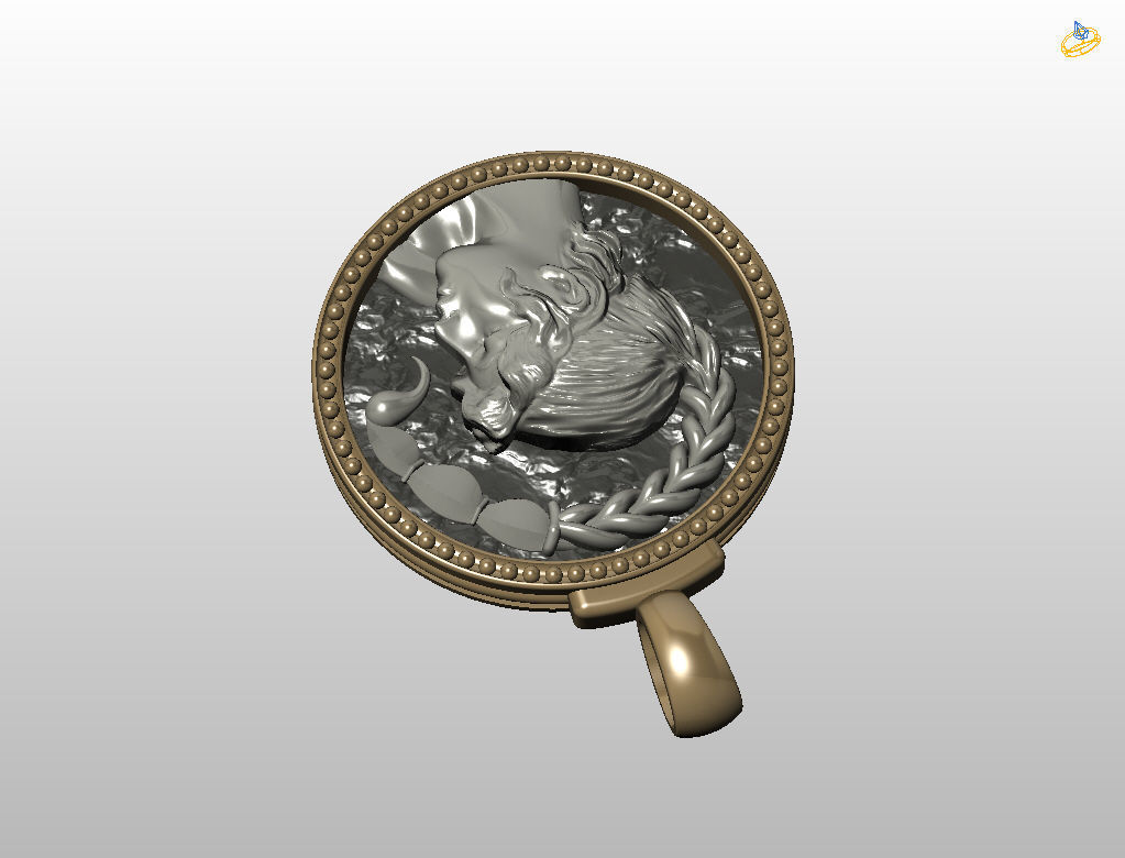 Horoscope Zodiac sign Scorpio pendant 3D print model_42