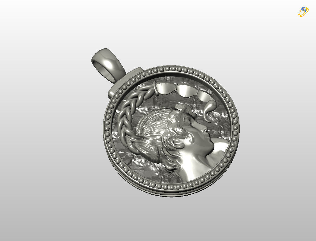 Horoscope Zodiac sign Scorpio pendant 3D print model_18