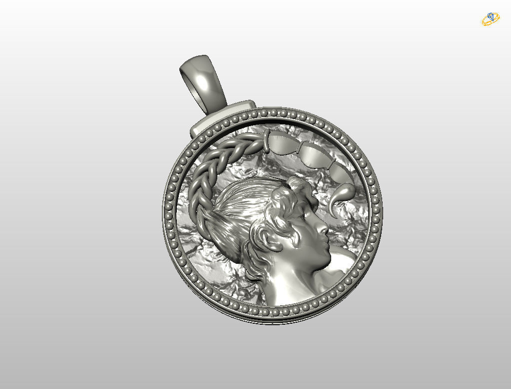 Horoscope Zodiac sign Scorpio pendant 3D print model_19