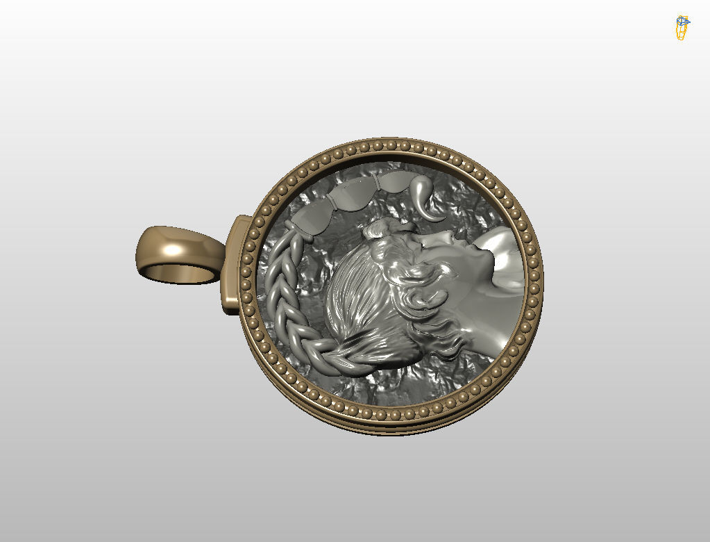 Horoscope Zodiac sign Scorpio pendant 3D print model_38