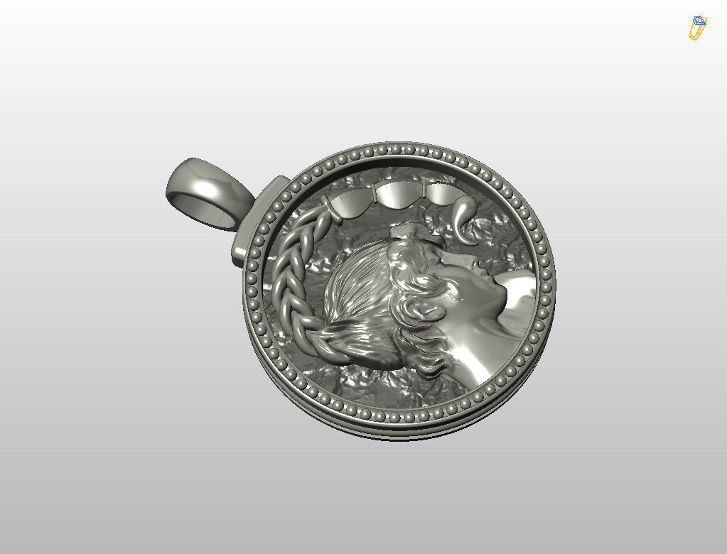 Horoscope Zodiac sign Scorpio pendant 3D print model_17