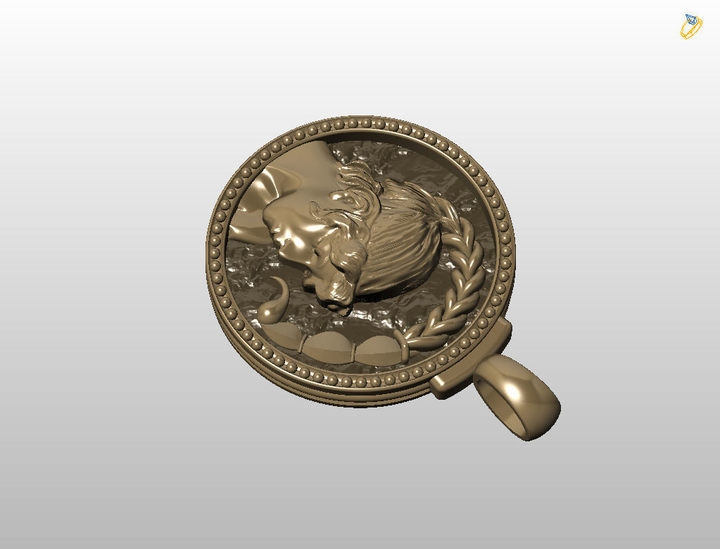 Horoscope Zodiac sign Scorpio pendant 3D print model_31