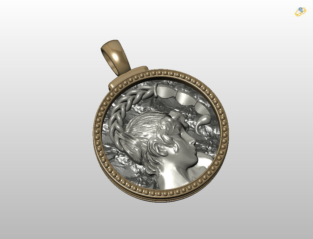 Horoscope Zodiac sign Scorpio pendant 3D print model_36