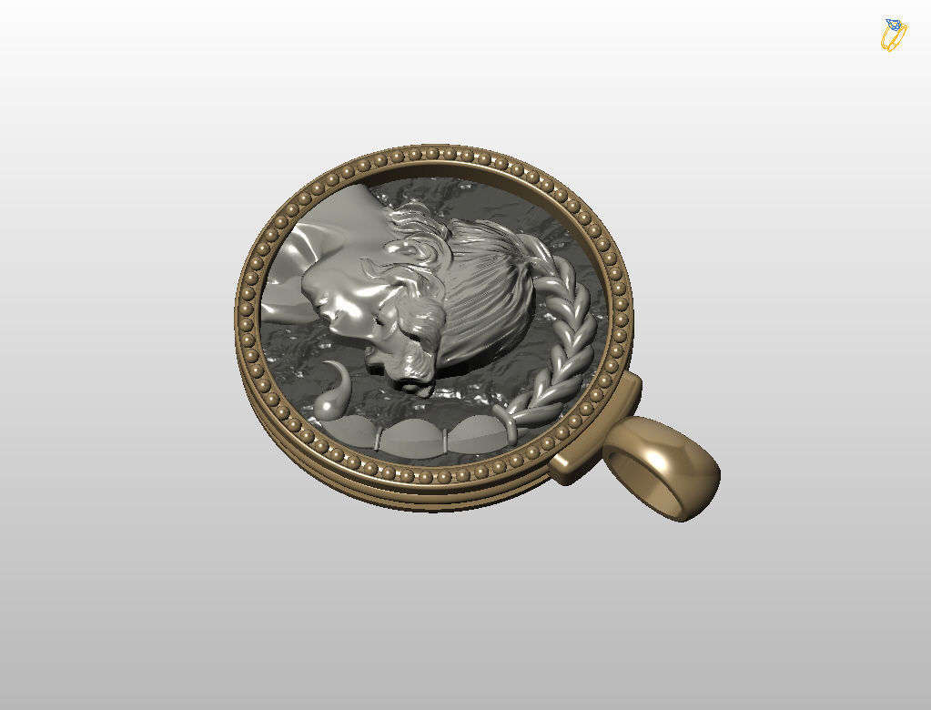 Horoscope Zodiac sign Scorpio pendant 3D print model_43