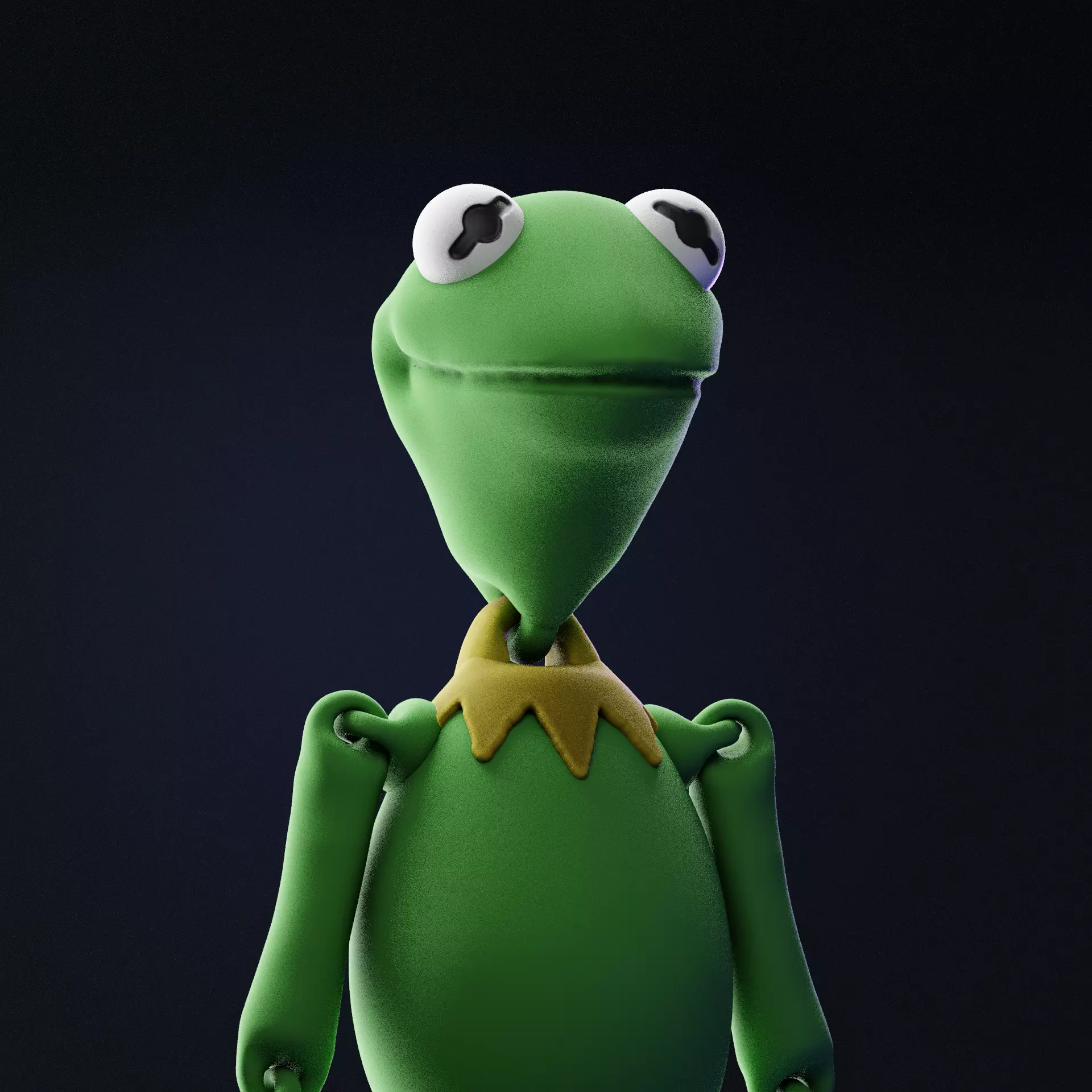 KERMIT FROG FLEXI PRINT-IN-PLACE 3D print model_0