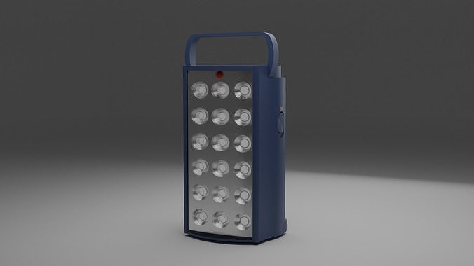 flashlight with lights 3D model