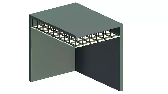 Ceiling box with wires in it 3D model
