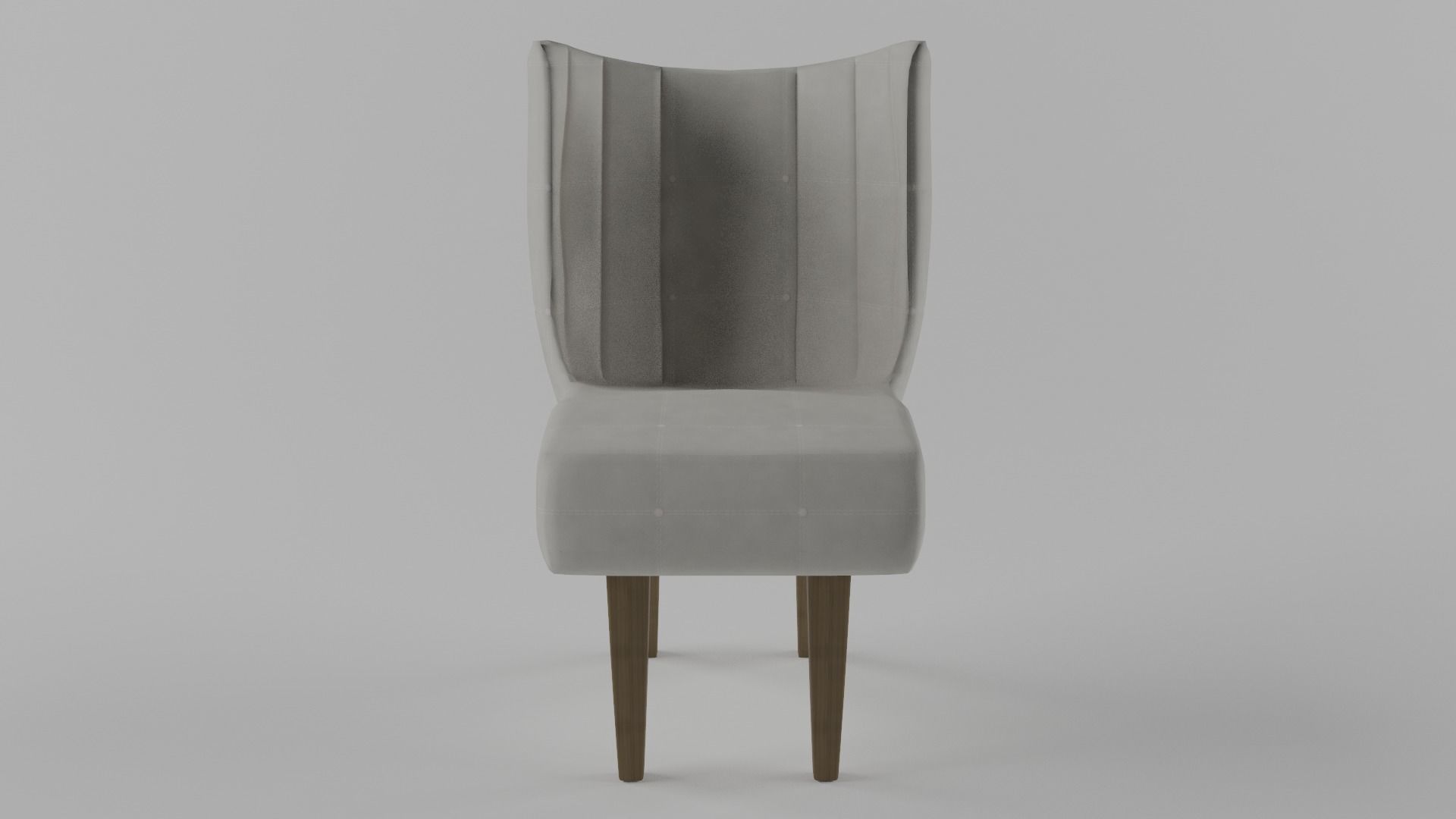 chair dining with wooden legs 3D model_4