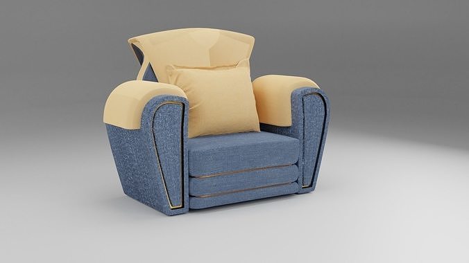 armchair recliner chair 3D model