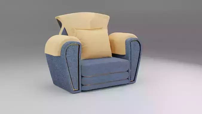 armchair recliner chair 3D model