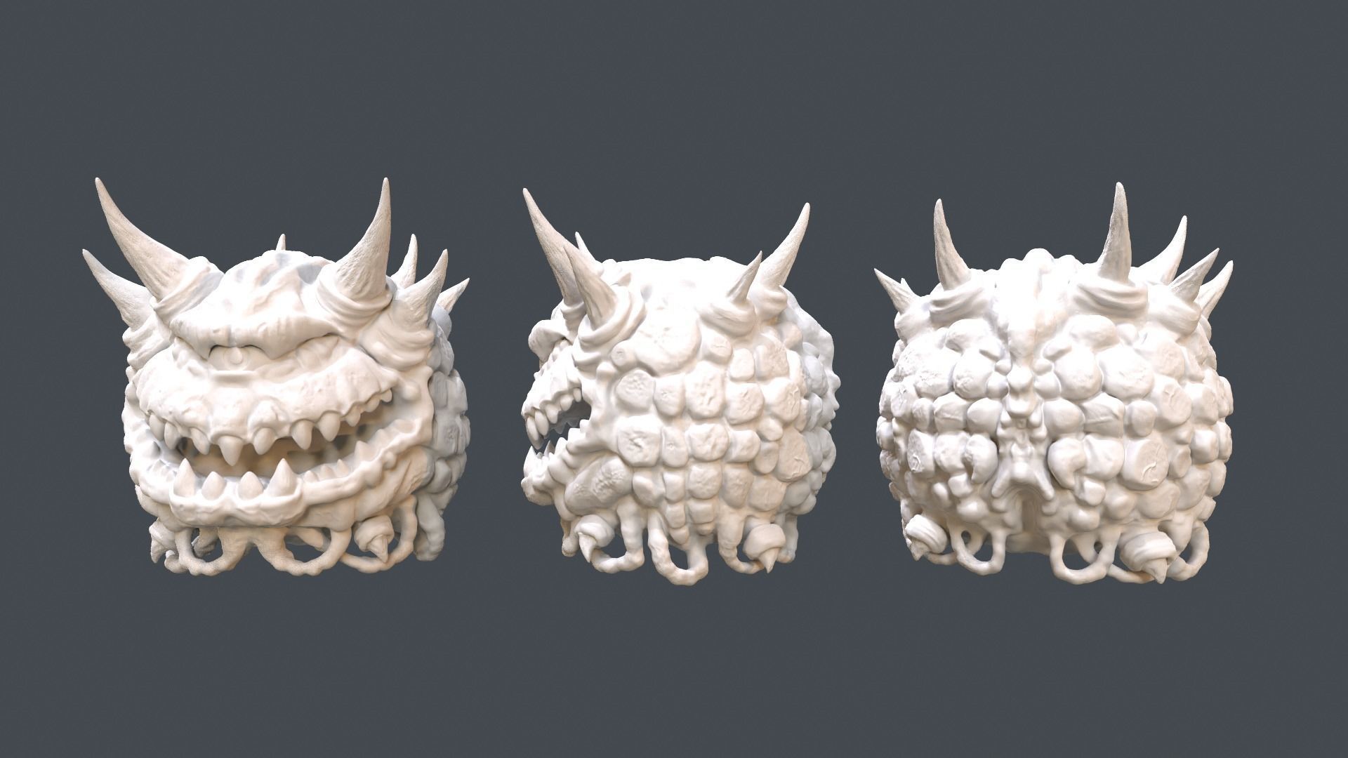 Doom Cacodemon DOS 3D Print Model 3D print model_1