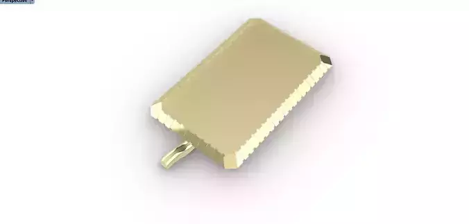 ID Bar Pendant 3d Model