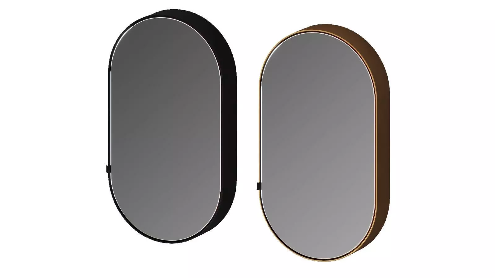 Oval Box mirror by Cielo 3D model_0