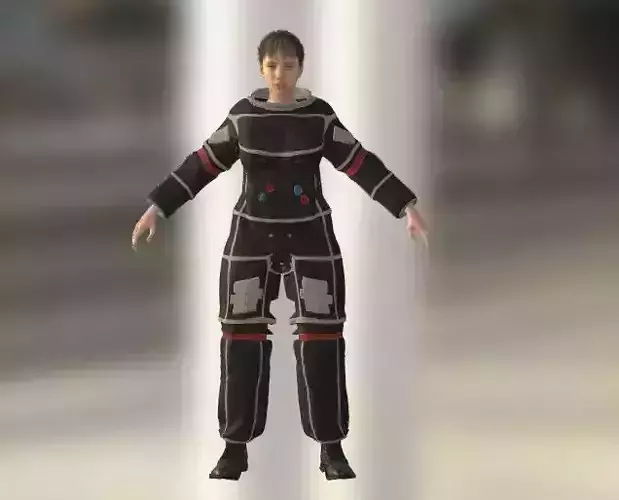 GIRL ASTRONAUT 3D model