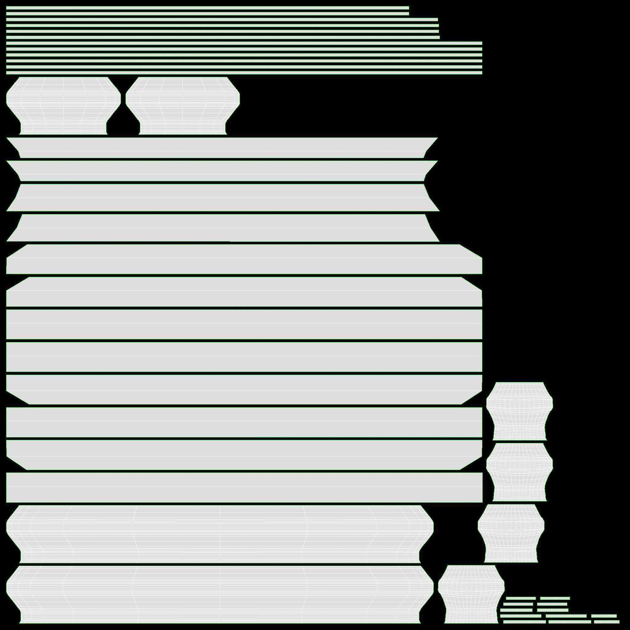 Wooden plate decorative  3D model_8