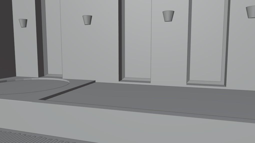 Indoor Pool Low-poly 3D model_4