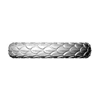N024-02 Snake large texture ring 3D print model_3