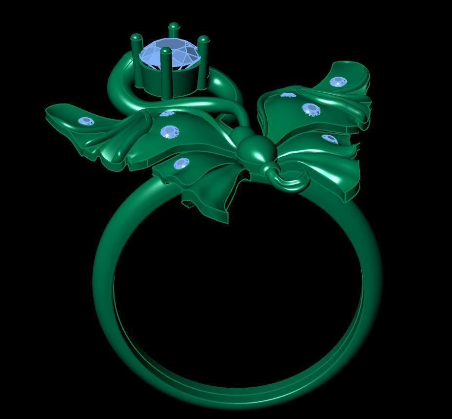 Butterfly Ring  3D print model_6