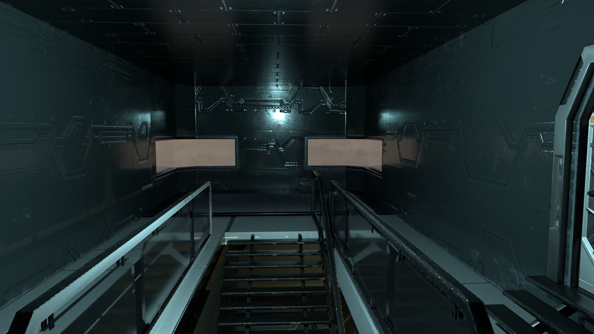 Space building Low-poly 3D model_18