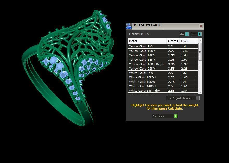 Leaves Ring 3D print model_5