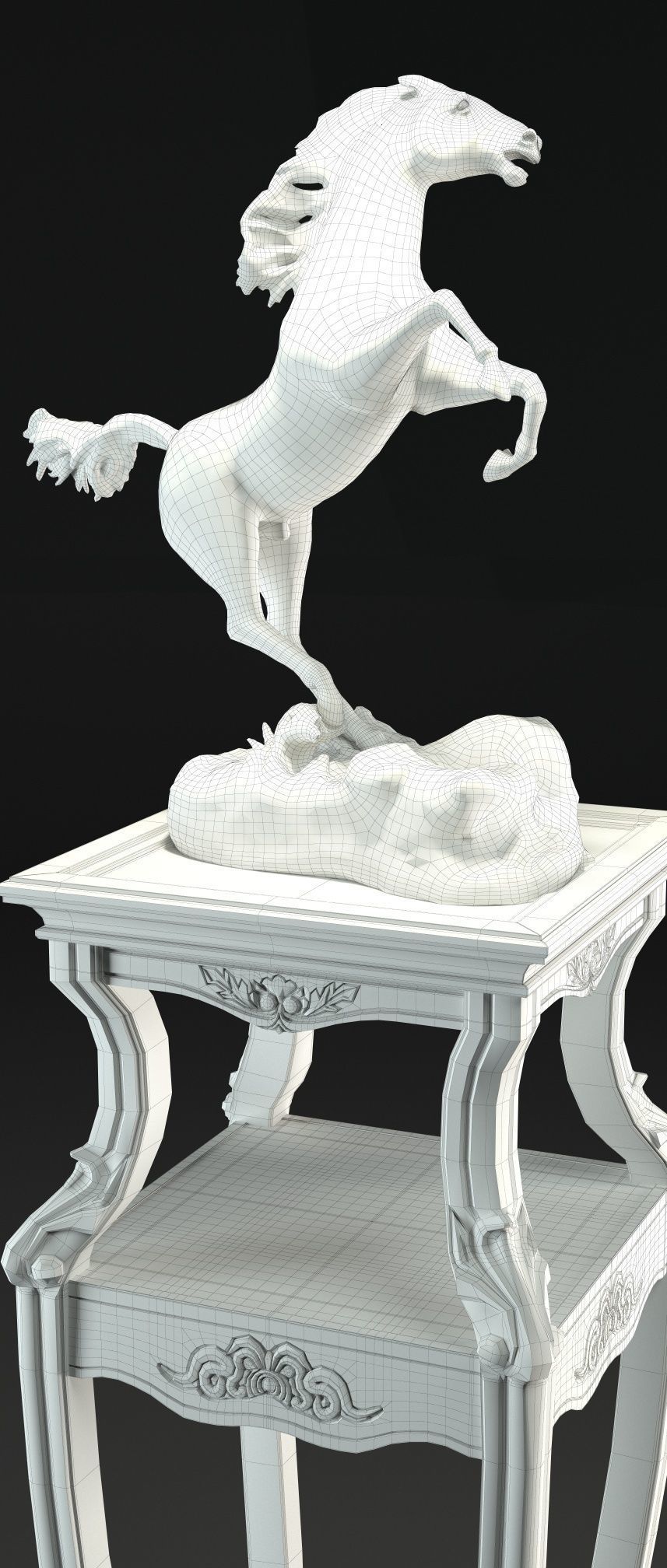 horse sculpture 3D model_19