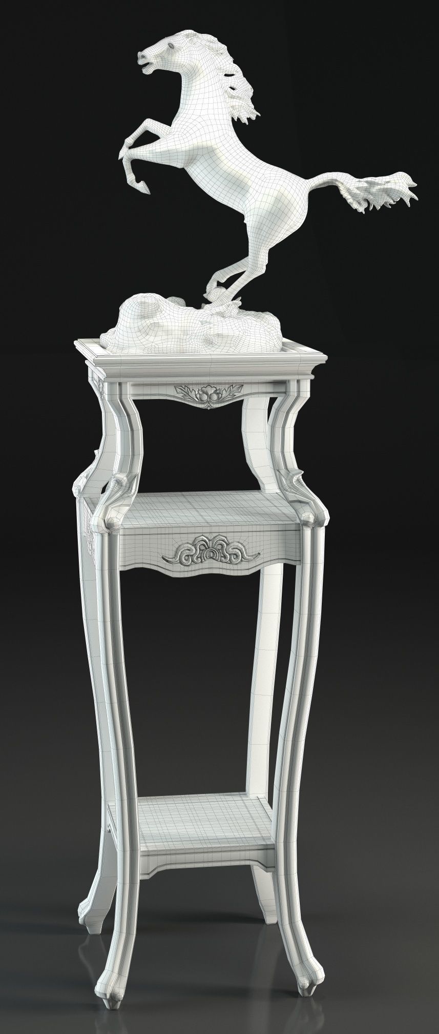 horse sculpture 3D model_17