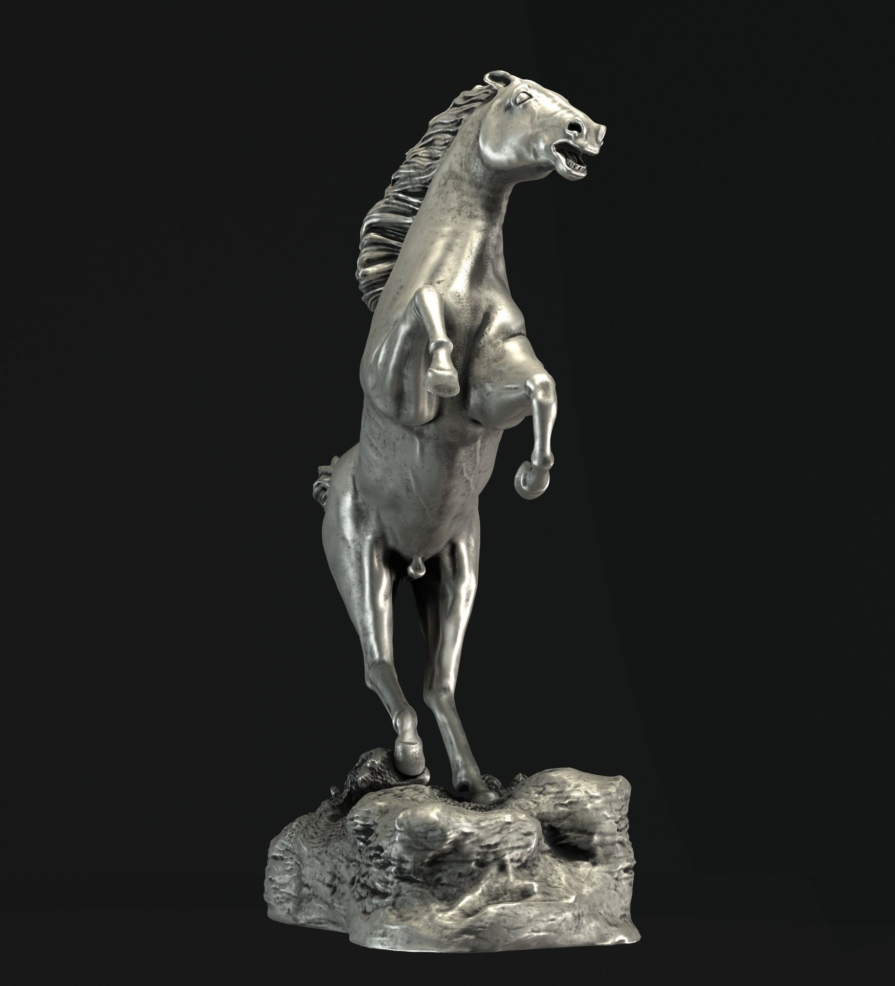 horse sculpture 3D model_12