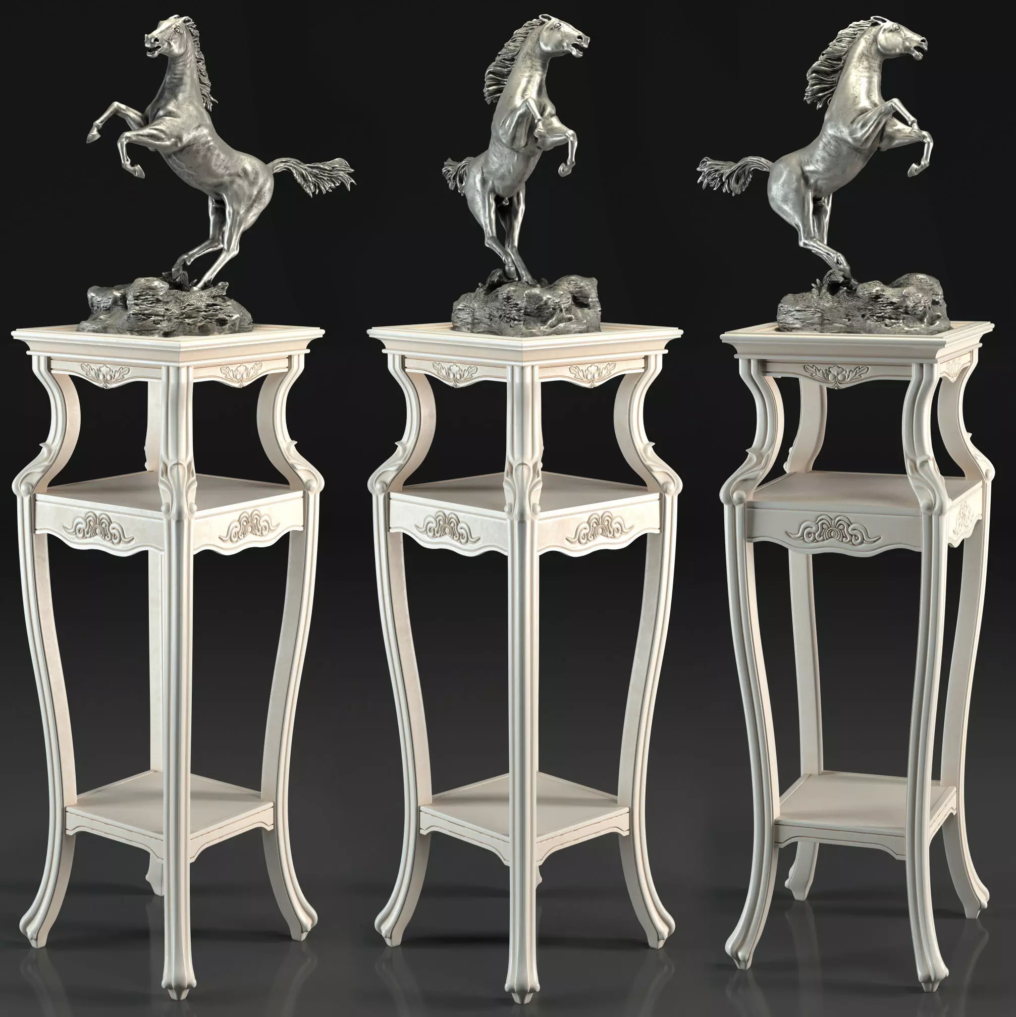 horse sculpture 3D model_0