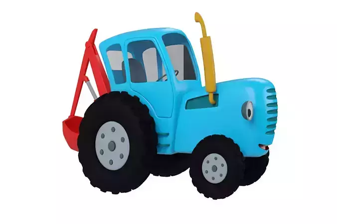Blue tracktor toys