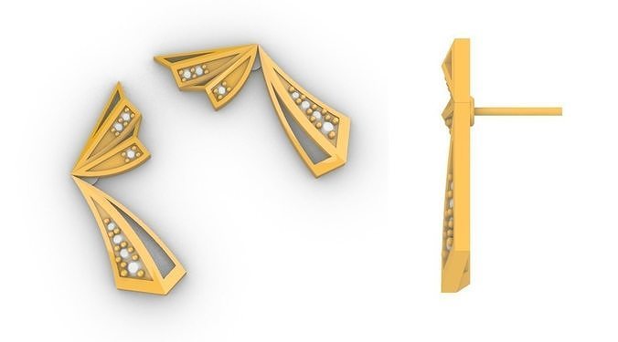 Wing Butterfly Earring  3D print model