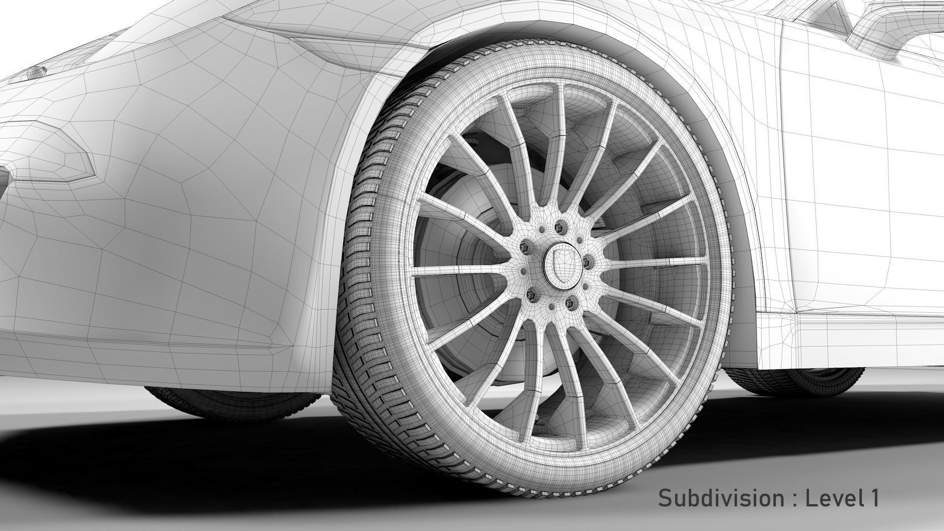 Porsche 911 White 3D model_38
