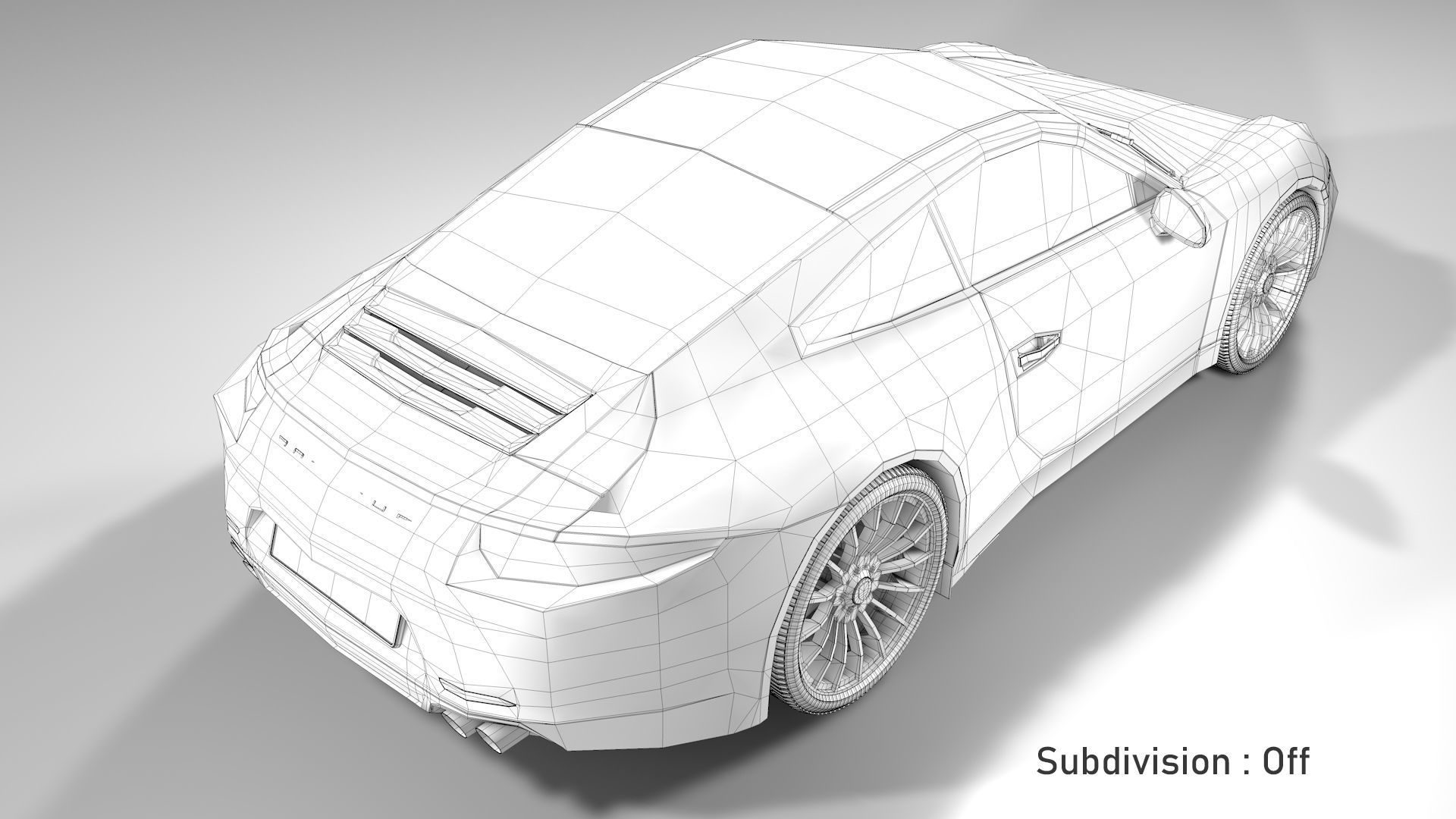 Porsche 911 White 3D model_25