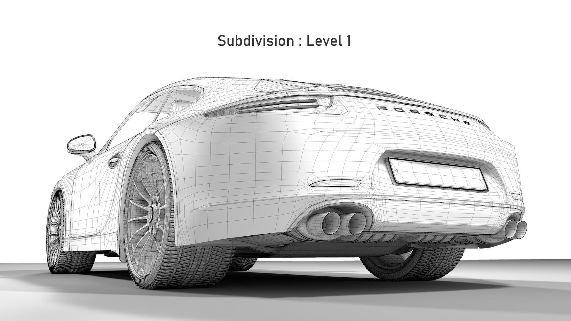 Porsche 911 White 3D model_29