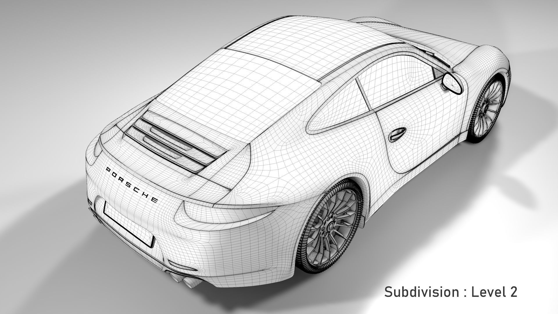 Porsche 911 White 3D model_27