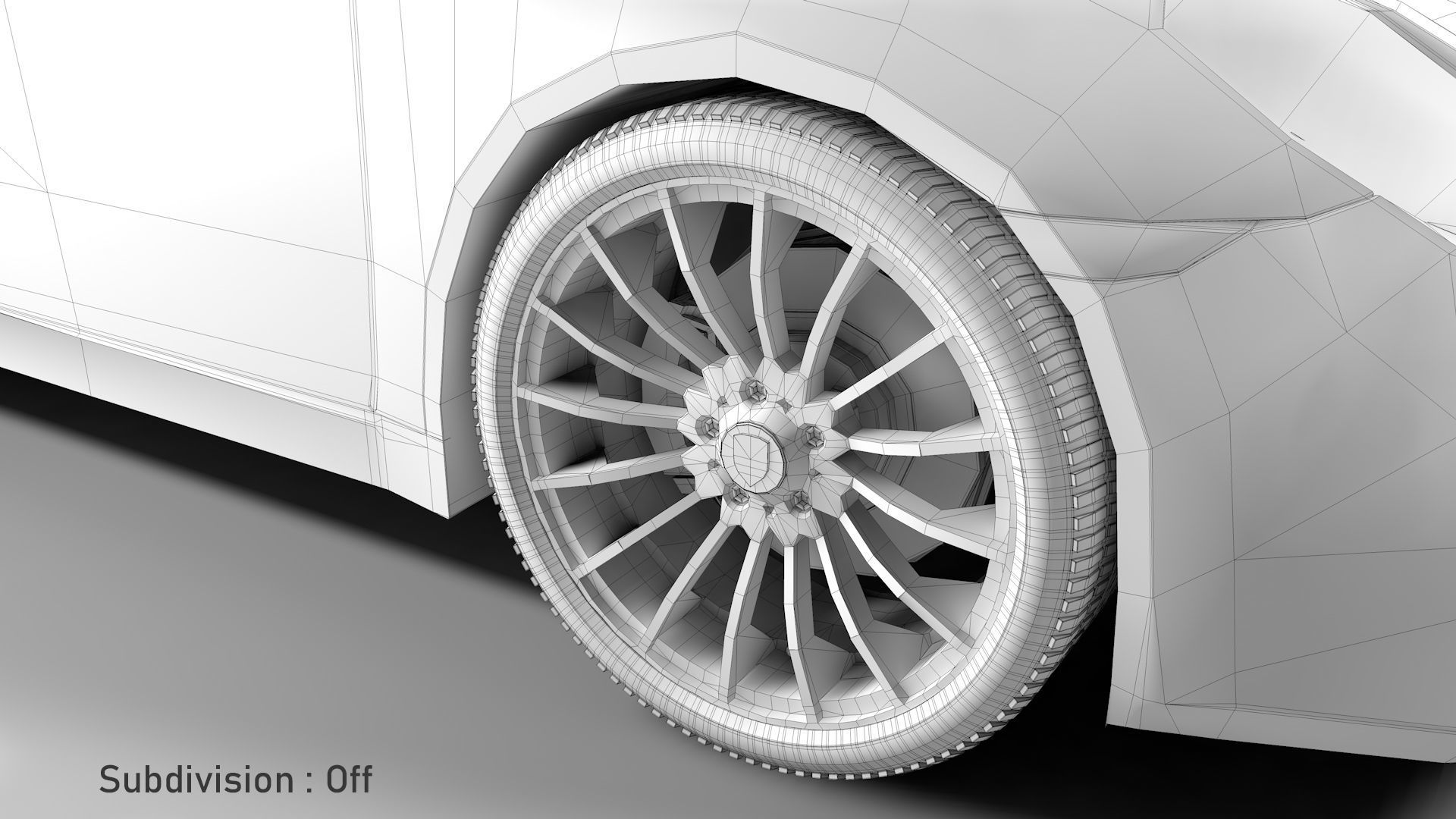 Porsche 911 White 3D model_34