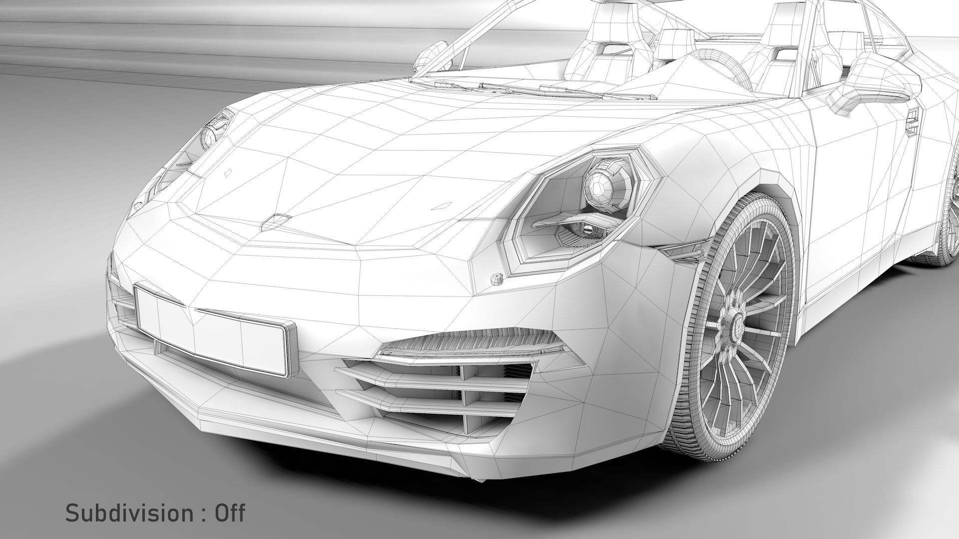 Porsche 911 White 3D model_31
