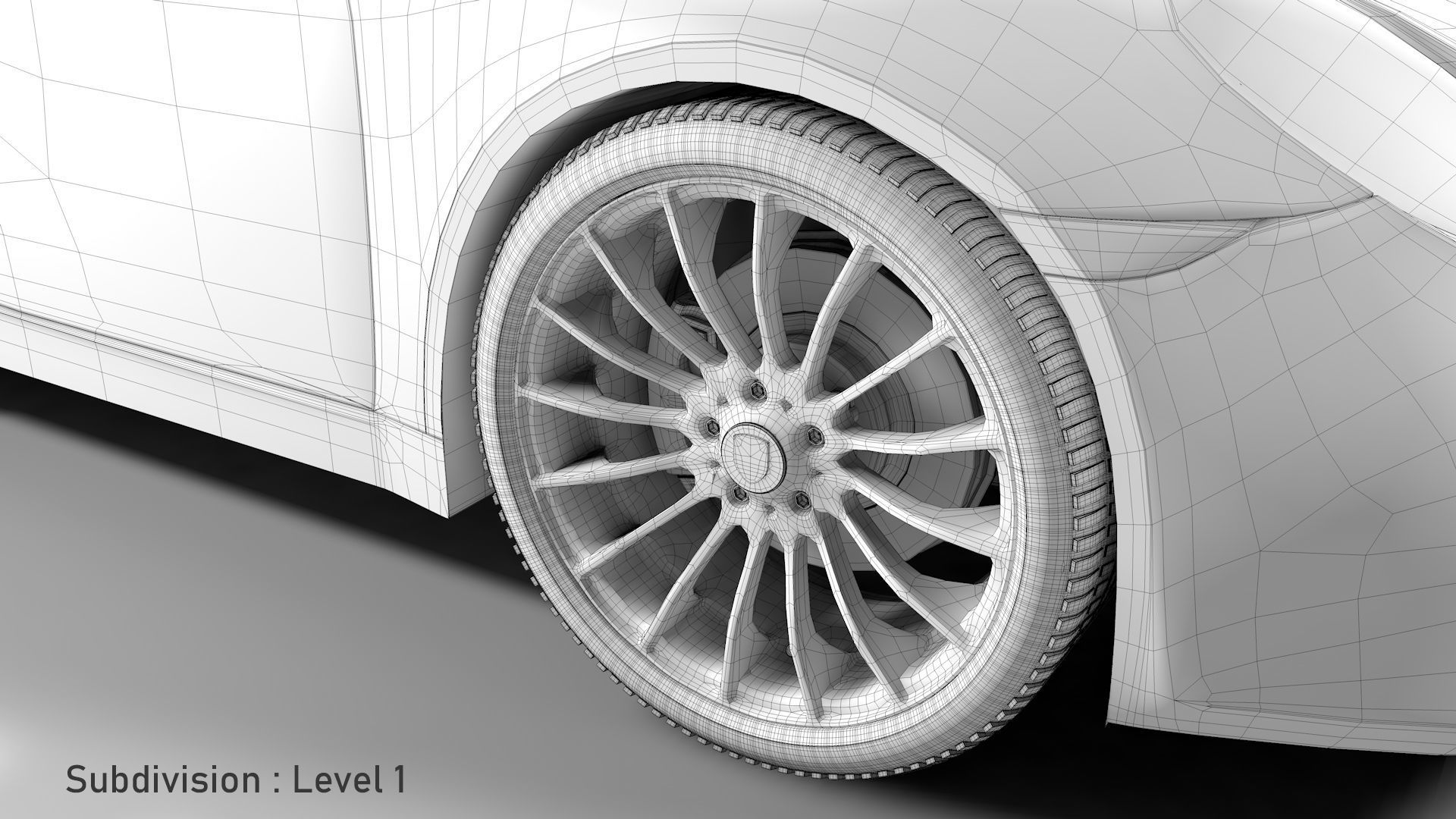 Porsche 911 White 3D model_35