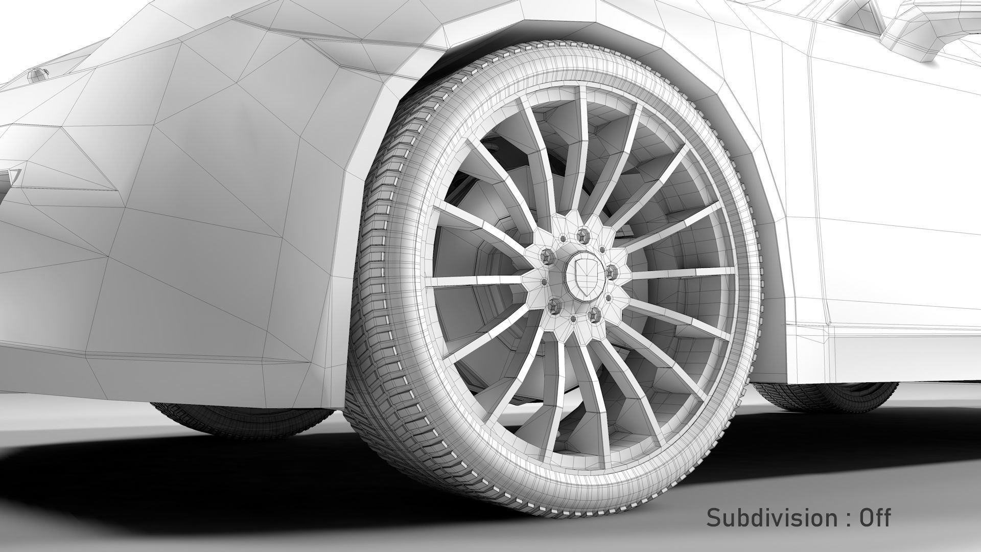 Porsche 911 White 3D model_37