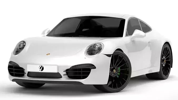 Porsche 911 White 3D model