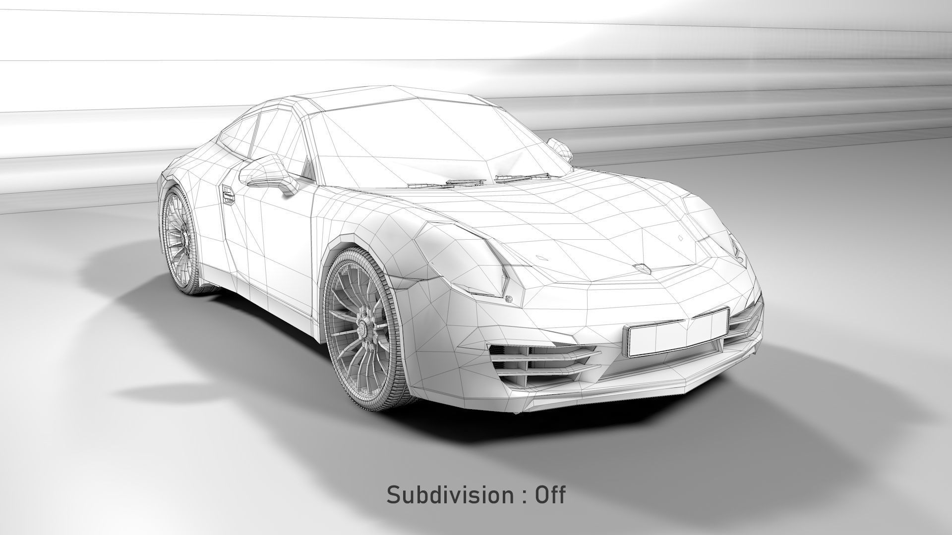 Porsche 911 White 3D model_13