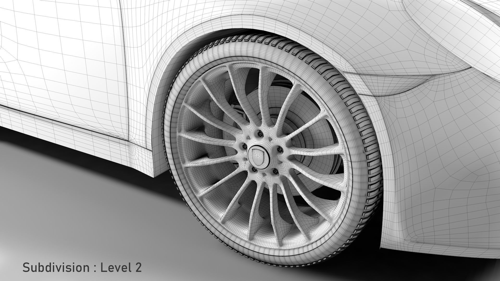 Porsche 911 White 3D model_36