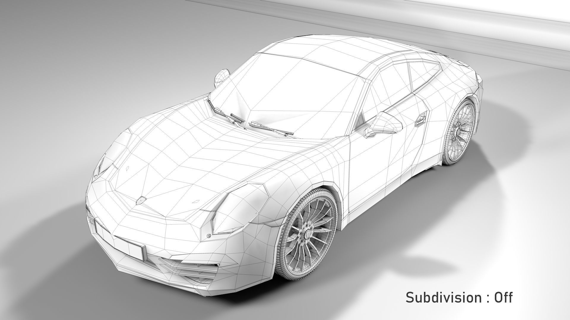 Porsche 911 White 3D model_19