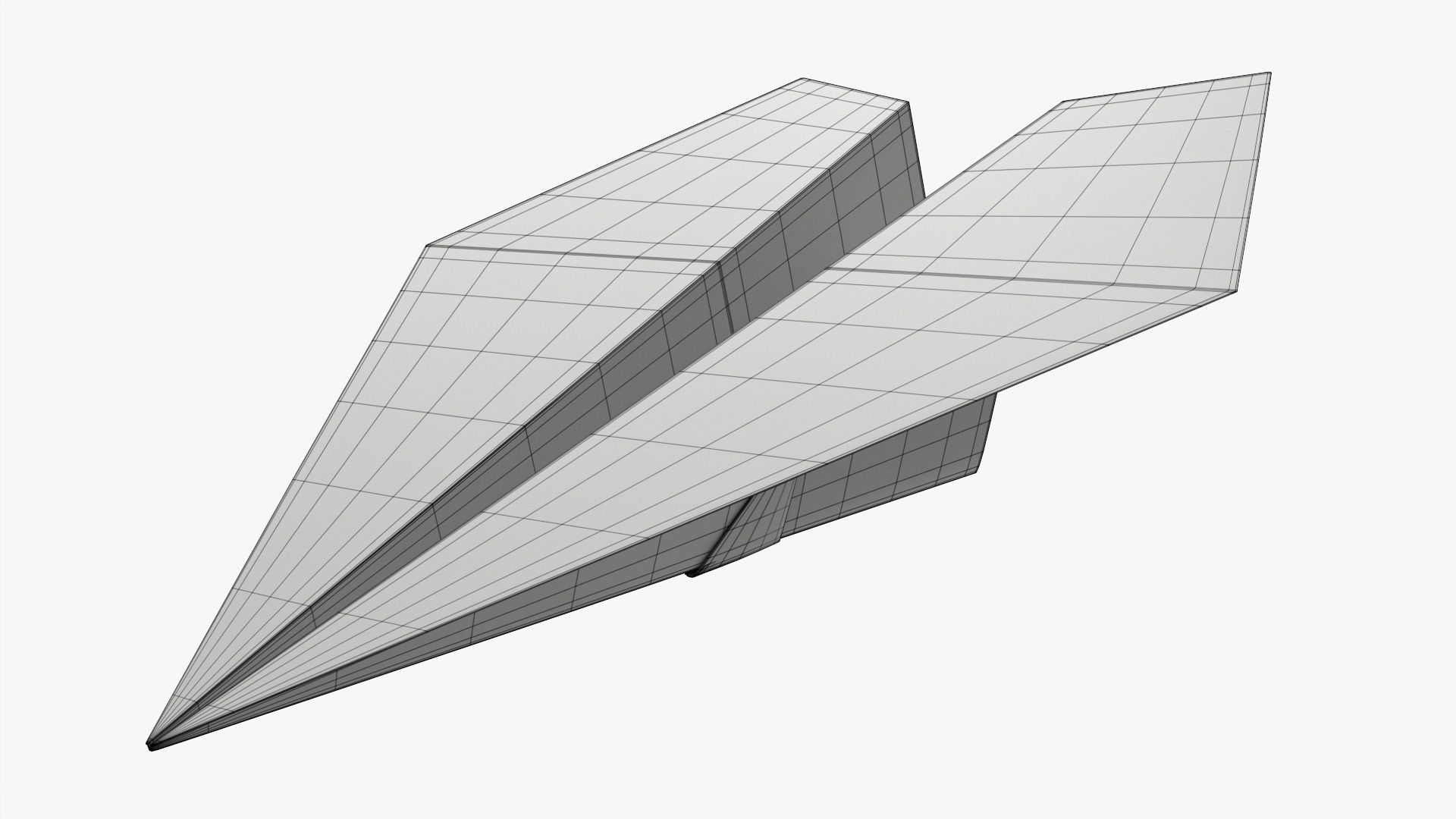 Paper airplane 03 3D model_5