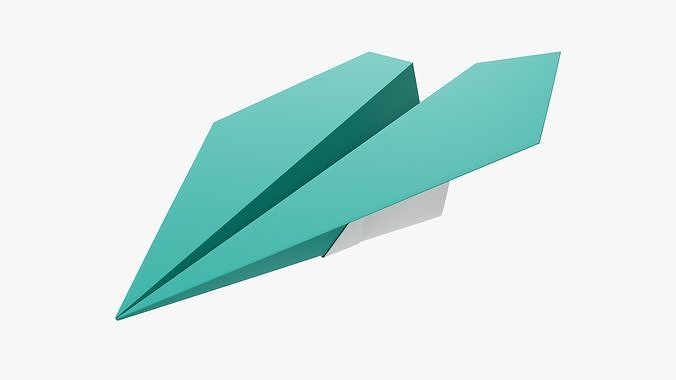 Paper airplane 03 3D model