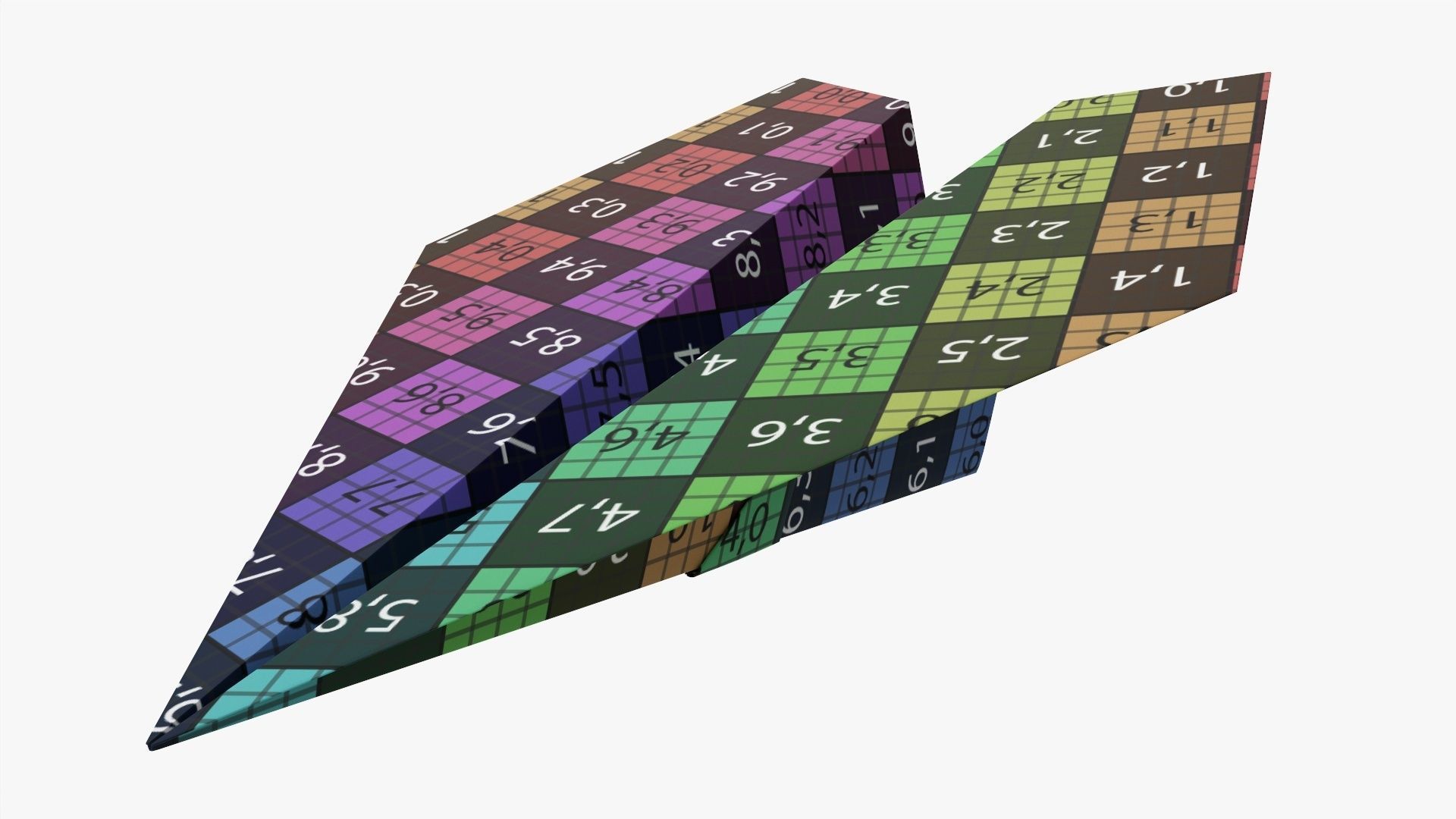 Paper airplane 03 3D model_8