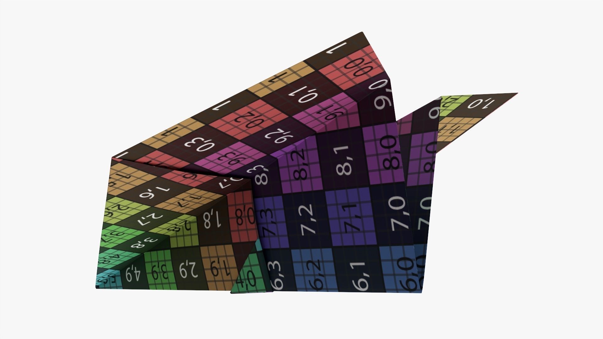 Paper airplane 03 3D model_9