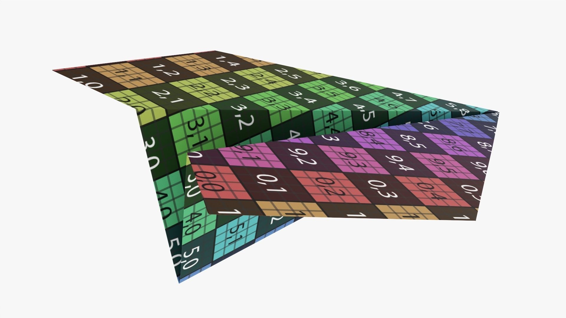 Paper airplane 03 3D model_10