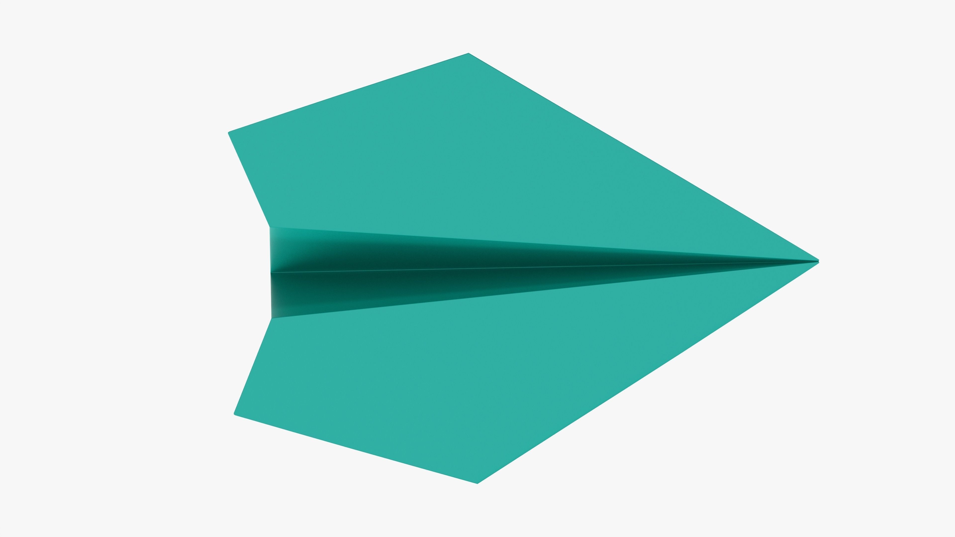 Paper airplane 03 3D model_4